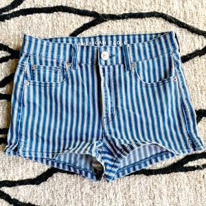 American Eagle Hi-Rise Shortie Denim Shorts